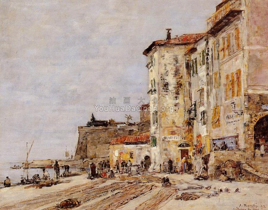 Quay at Villefranche - 尤金·布丹